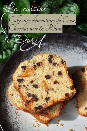 Recette Cake aux clémentines confites de Corse, chocolat noir & Rhum