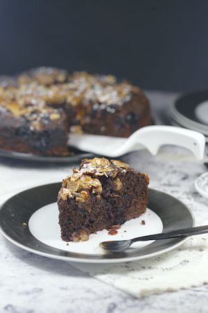 Recette Gâteau amandes chocolat et griottes