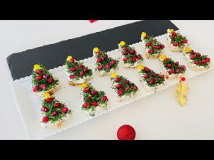 Recette Apéritif de Noël : Sapins au Fromage Frais, Aneth et Grenade