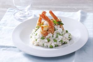 Recette Risotto chèvre / vache qui rit aux petits pois [cookéo]