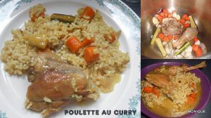 Recette Poulette au curry