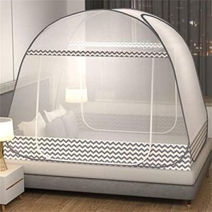 Recette Stay Protected in Style with CdyBox Mosquito Net Tent (Gray, 1.5X2.0m)