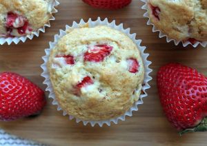 Recette Muffins aux fraises