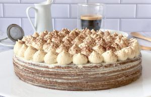 Recette Gâteau aux crêpes façon tiramisu