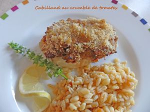 Recette Cabillaud au crumble de tomates