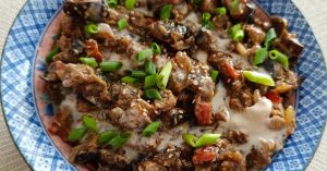 Recette Salade d'aubergines tahini-mélasse de grenade