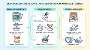 Recette Bûche Noël légère cacao vanille : la recette aérienne