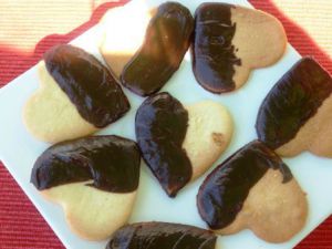 Recette Sablés nappé au chocolat