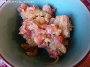 Recette Cobbler fraise-rhubarbe-fève tonka