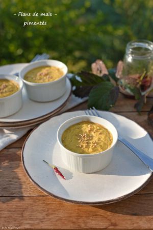 Recette Flans de maïs pimentés