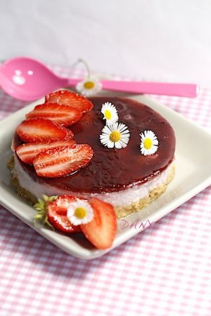 Recette Entremets aux fraises et au yaourt