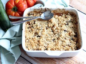 Recette Crumble de légumes rôtis