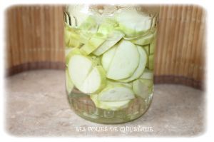 Recette Pickles de courgettes