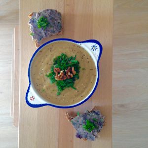 Recette Quotidien végane #7 : Soupe crémeuse de chou-fleur à la moutarde (vegan & sans gluten)