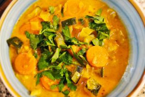 Recette Soupe de chou pointu au lait de coco