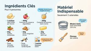 Recette Tarte pommes facile : l’astuce croustillante