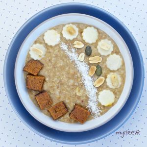 Recette Porridge aux dattes et poires (vegan)