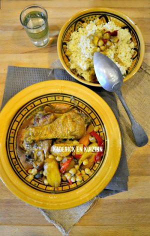 Recette Cuisses poulet – Tajine de poulet aux carottes et pâtisson