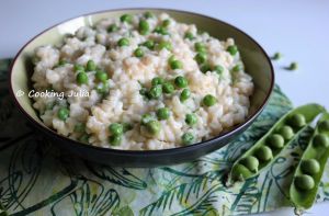 Recette Risotto printanier aux petits pois