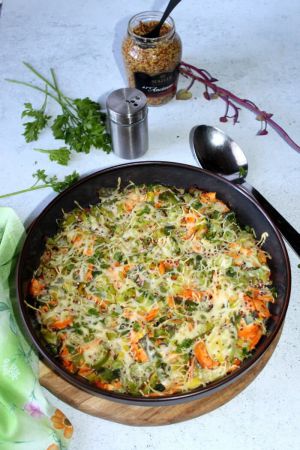 Recette Gratin de poireaux et patates douces à l'ancienne (+idée menu)