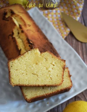 Recette Cake au cédrat