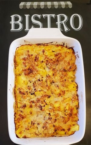 Recette Pommes de terre gratinées façon carbonara