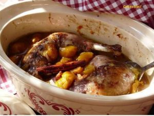 Recette Pintade confite aux mirabelles