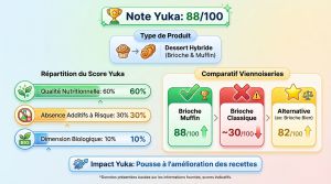 Recette Brioche muffin La Boulangère Yuka : le verdict nutritionnel