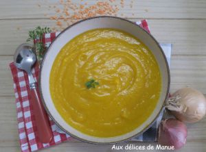 Recette Soupe de butternut et lentilles corail au Cookéo ou pas