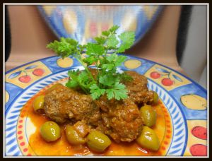 Recette Tajine viande hachée olives