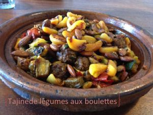 Recette Tajine de légumes aux boulettes kefta