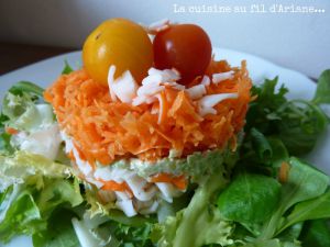 Recette Salade surimi-carottes-avocat