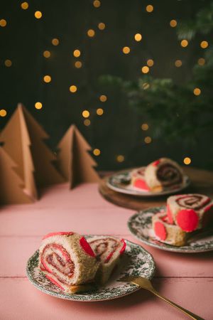 Recette Gâteau roulé à la confiture de fraises