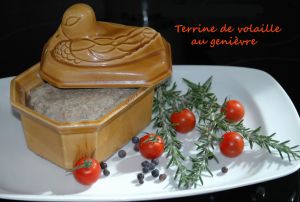 Recette Terrine de volaille au genièvre *