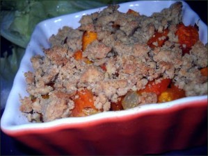Recette Crumble de giraumon au quinoa