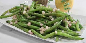 Recette Hot Honey Shallot Green Beans