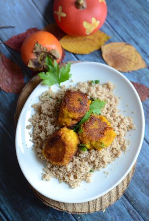 Recette Boulettes de potimarron et pois chiches #vég