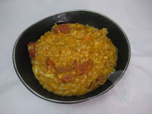 Recette Risotto de carottes au chorizo