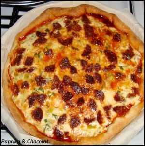 Recette Quiche Poireaux – Chorizo