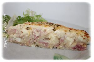 Recette Quiche sans pâte jambon féta