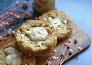 Recette Cookies chocolat blanc et purée d'amande