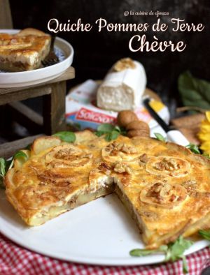 Recette Quiche Pommes de Terre et Fromage de Chèvre Soignon