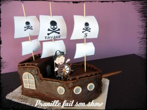 Recette Gateau bateau de pirate sans pâte à sucre ... ou presque