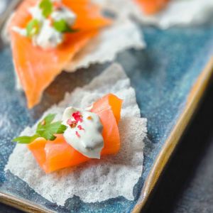 Recette Canapés au saumon fumé