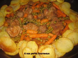 Recette Tajine veau, petits-pois-carottes