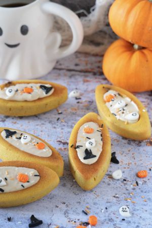 Recette Barquettes aux éclats de cookies/nappage bueno