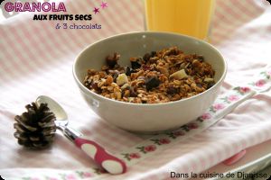 Recette Granola aux fruits secs & 3 chocolats, sans gluten – Vegan