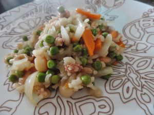 Recette Risotto aux fruits de mer et petits légumes