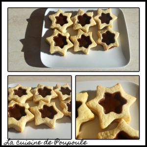 Recette Biscuits étoile au caramel au beurre salé