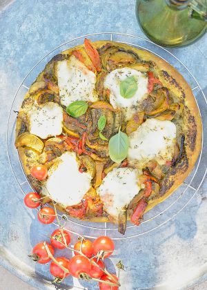 Recette Tarte aux légumes du soleil et mozzarella